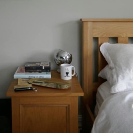 modern decor on a wooden table